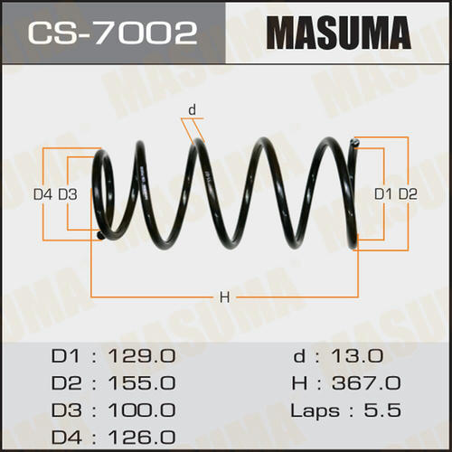 Пружина подвески Masuma, CS-7002