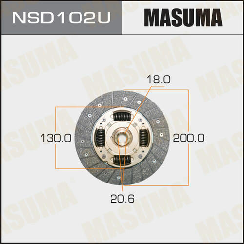 Диск сцепления Masuma, NSD102U