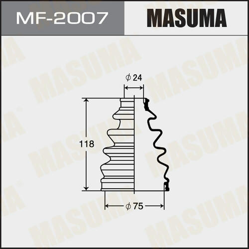 Пыльник ШРУСа Masuma (резина), MF-2007