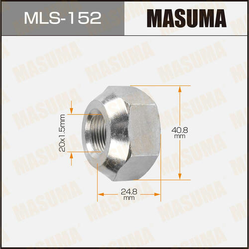 Гайка колесная Masuma M 20x1.5(L) под ключ 41, MLS-152