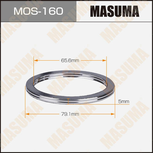 Кольцо уплотнительное глушителя Masuma 66х79x5, MOS-160