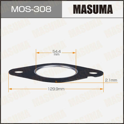 Прокладка глушителя Masuma 54.4x129.9x2.1, MOS-308