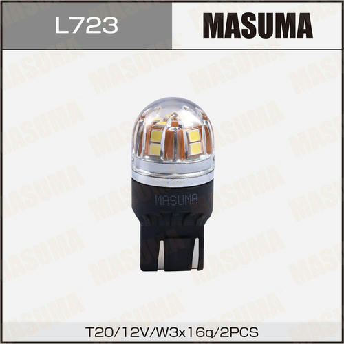 Лампы Masuma W215W (W3x16q, T20) 12V 215W (LED) двухконтактные, L723