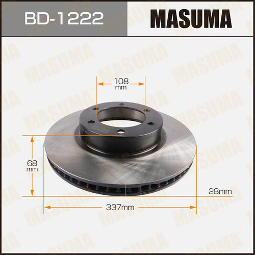 Диск тормозной Masuma, BD-1222