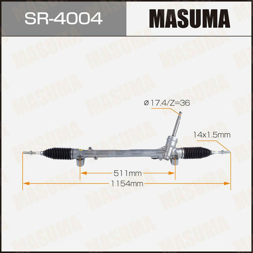 Рейка рулевая MASUMA (левый руль), SR-4004