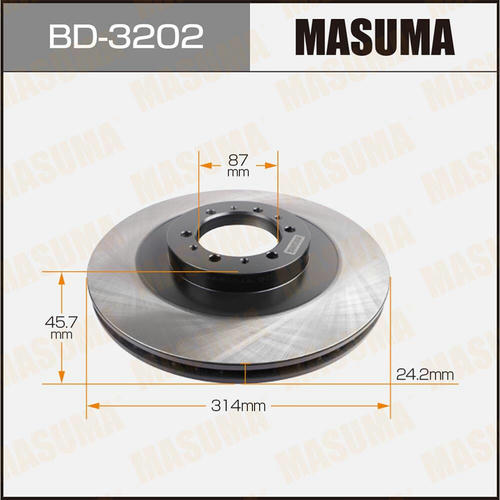 Диск тормозной Masuma, BD-3202
