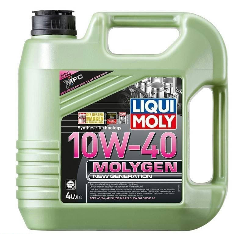Масло LIQUI MOLY Molygen New Generation 10W40 моторное полусинтетическое 4л артикул 9060
