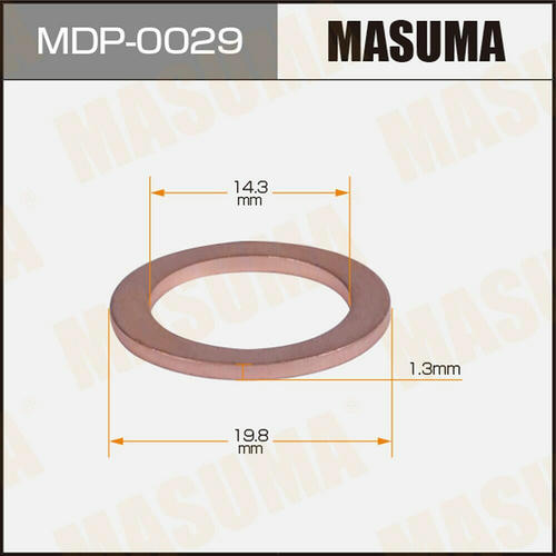 Шайба (прокладка) маслосливного болта MASUMA 14.3x19.8x1.3, MDP-0029