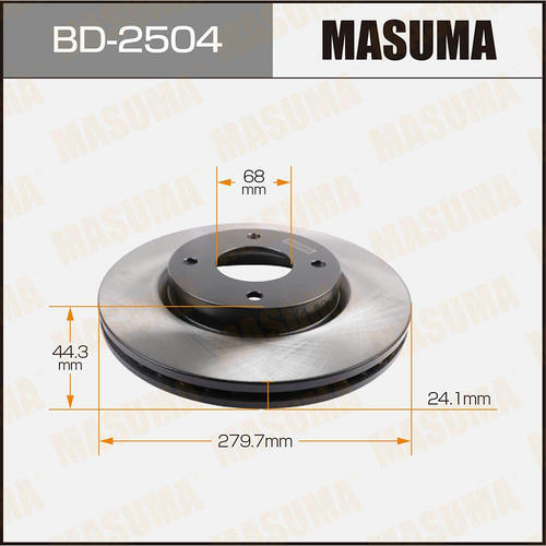 Диск тормозной Masuma, BD-2504