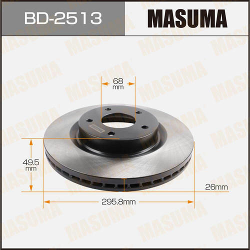 Диск тормозной Masuma, BD-2513