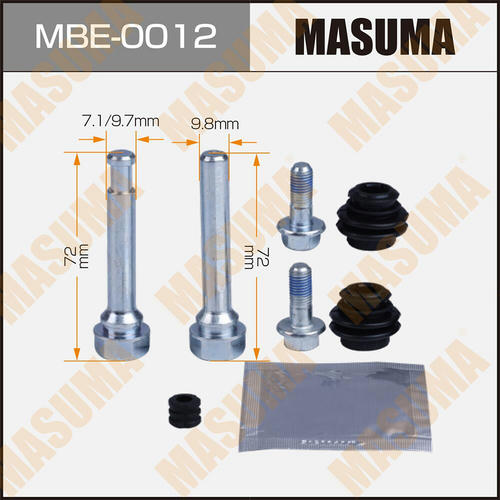 Ремкомплект направляющих тормозного суппорта (с направляющей) MASUMA, MBE-0012