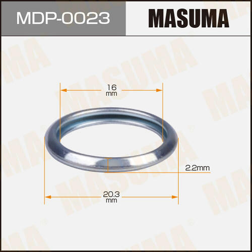 Шайба (прокладка) маслосливного болта MASUMA 16x20.3x2.2, MDP-0023