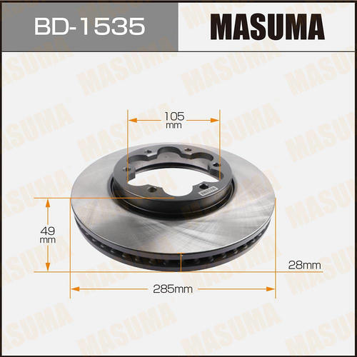 Диск тормозной Masuma, BD-1535