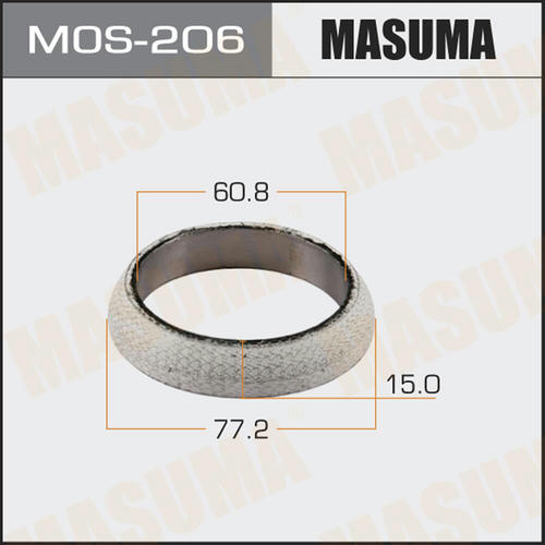 Кольцо уплотнительное глушителя Masuma 60.8x77.2x15, MOS-206