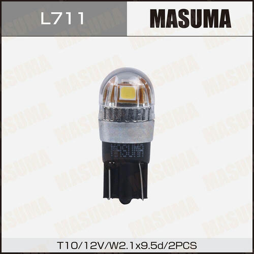 Лампы Masuma W5W (W2.1x9.5d, T10) 12V 5W (LED), L711