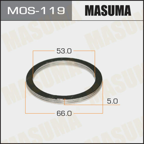 Кольцо уплотнительное глушителя Masuma 53х66 уп. 20шт, MOS-119