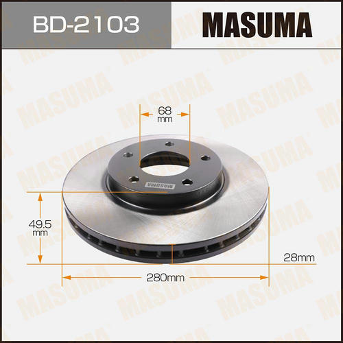 Диск тормозной Masuma, BD-2103