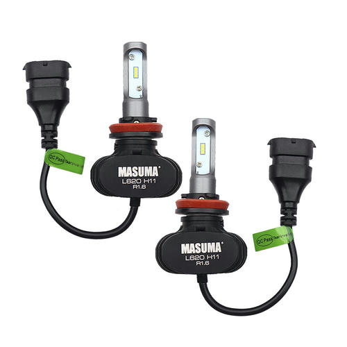 Лампы светодиодные Masuma LED H11 18W 6000K 4000Lm PGJ19-2 (серия S1), L620