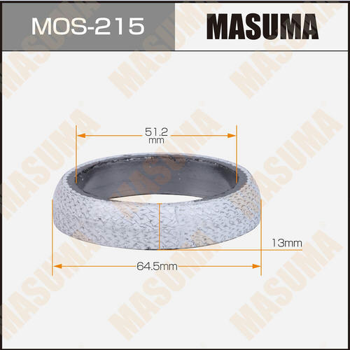 Кольцо уплотнительное глушителя Masuma 51.2x64.5x13 , MOS-215