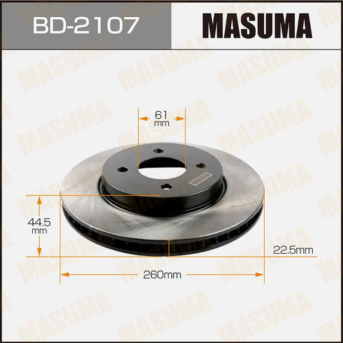 Диск тормозной Masuma, BD-2107