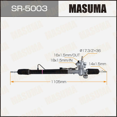 Рейка рулевая MASUMA (левый руль, ГУР), SR-5003