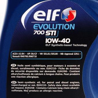 Масло моторное ELF EVOLUTION 700 STI 10W-40 полусинтетика 1 л 11110301