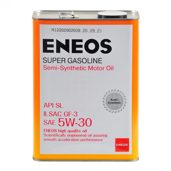 Масло моторное ENEOS SUPER GASOLINE 5W-30 полусинтетика 4л OIL1361