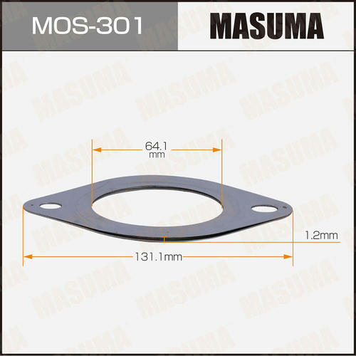 Прокладка глушителя Masuma 64.1x131.1x1.2 , MOS-301