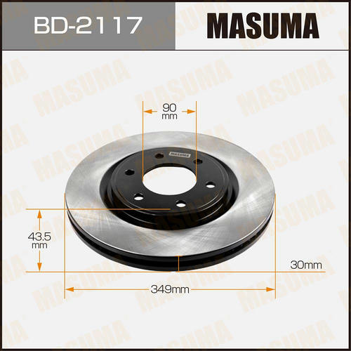 Диск тормозной Masuma, BD-2117