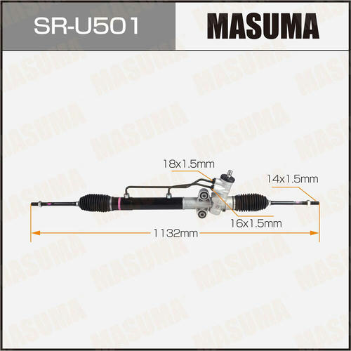 Рейка рулевая MASUMA (левый руль, ГУР), SR-U501