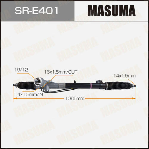 Рейка рулевая MASUMA (левый руль, ГУР), SR-E401
