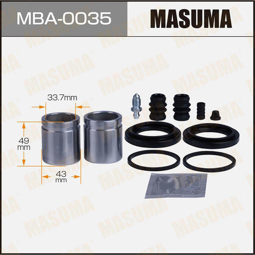 Ремкомплект тормозного суппорта с поршнем d-43 MASUMA, MBA-0035