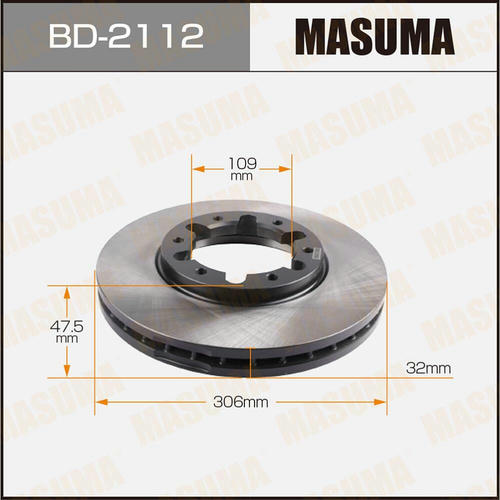 Диск тормозной Masuma, BD-2112