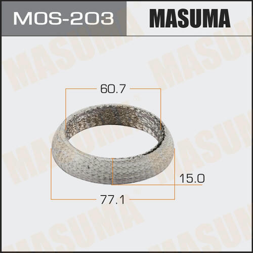 Кольцо уплотнительное глушителя Masuma 60.7x77.1x15, MOS-203