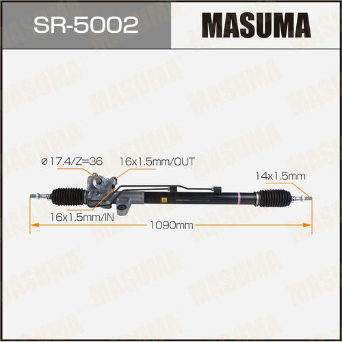 Рейка рулевая MASUMA (левый руль, ГУР), SR-5002
