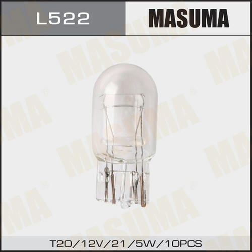 Лампа Masuma W215W (W3x16q, T20) 12V 215W двухконтактная, L522