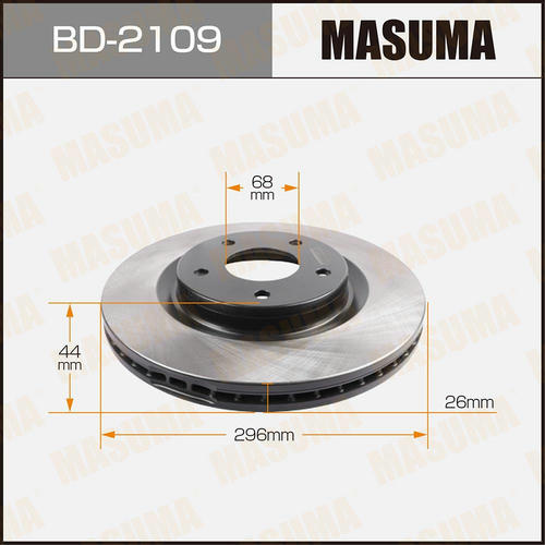 Диск тормозной Masuma, BD-2109