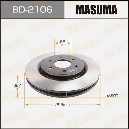 Диск тормозной Masuma, BD-2106