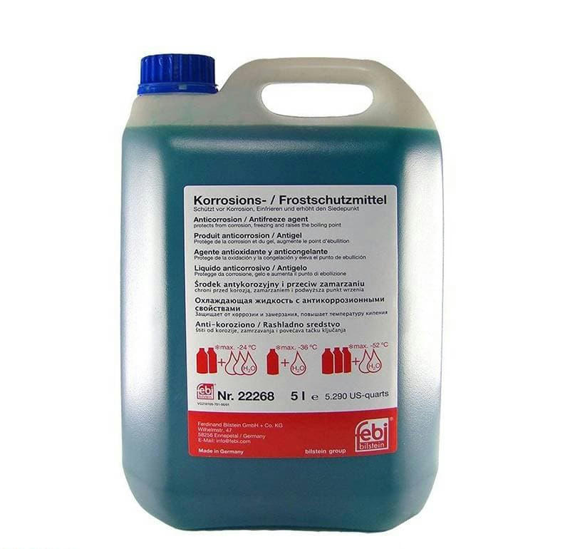 Антифриз FEBI Korrosions-Frostschutzmittel концентрат сине-зеленый 5 л артикул 22268