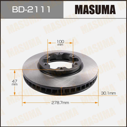 Диск тормозной Masuma, BD-2111