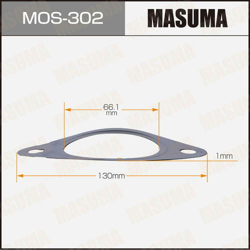 Прокладка глушителя Masuma 66.1x130x1 , MOS-302