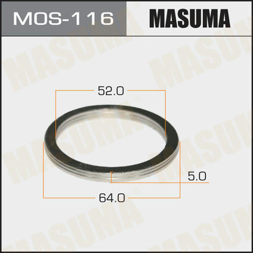 Кольцо уплотнительное глушителя Masuma 52х64 уп. 20шт, MOS-116