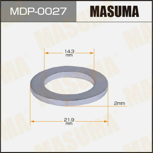 Шайба (прокладка) маслосливного болта MASUMA 14.3x21.9x2, MDP-0027
