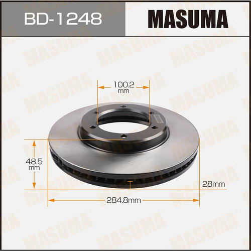 Диск тормозной Masuma, BD-1248