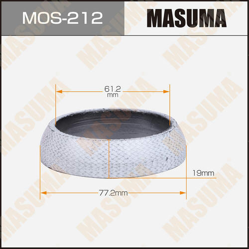 Кольцо уплотнительное глушителя Masuma 61.2x77.2x19 , MOS-212